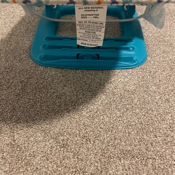 Summer green Infant Baby Bath Shower Seat Bathing Support Folding EUC used 1x - Picture 4 of 4
